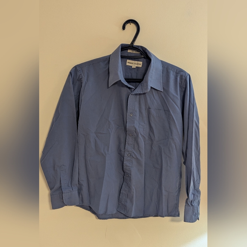 Premiere Collection Men's Long Sleeve Shirt - Boys Size 14